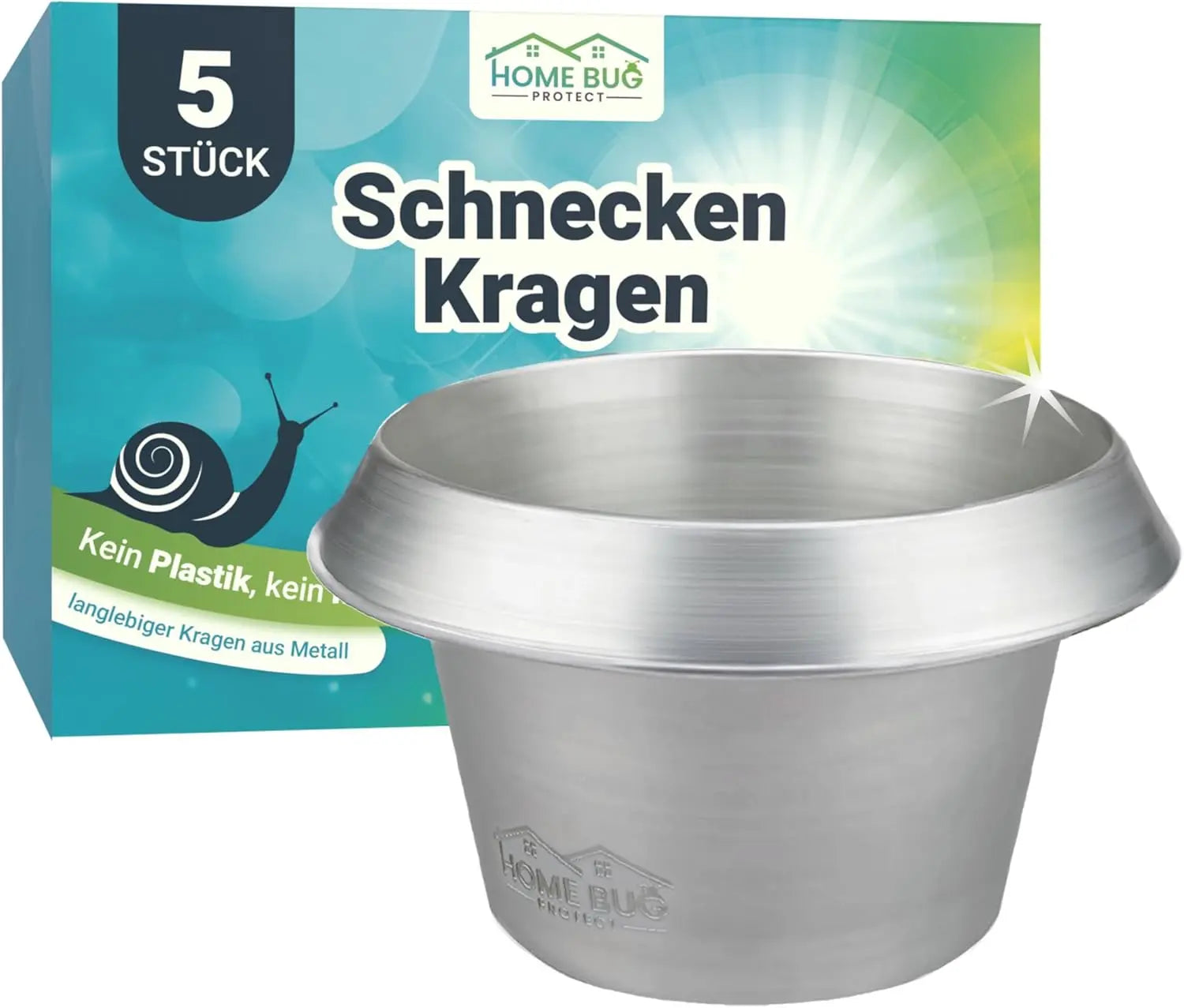Wiederverwendbarer Schneckenkragen aus Metall