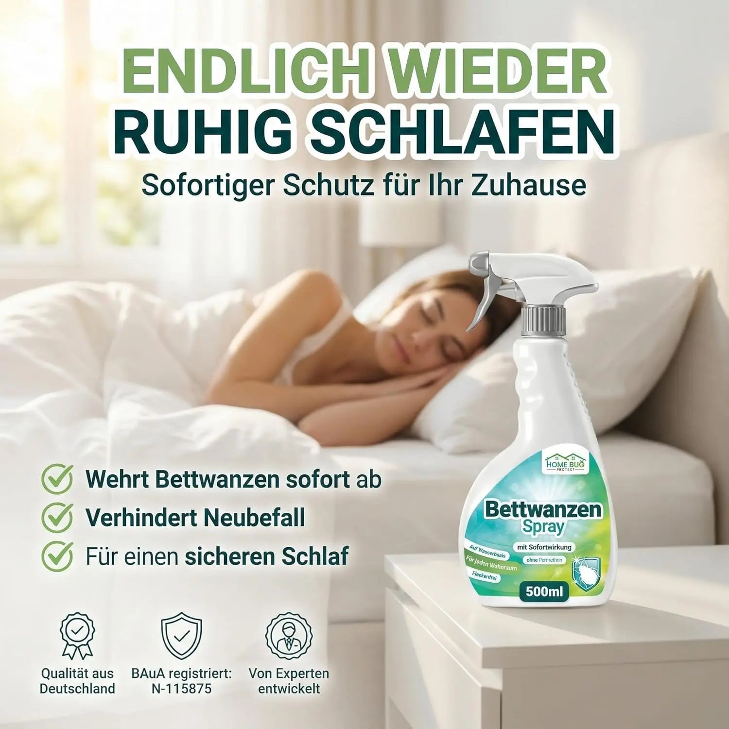 Bettwanzen Spray 500ml – für Textilien & Möbel