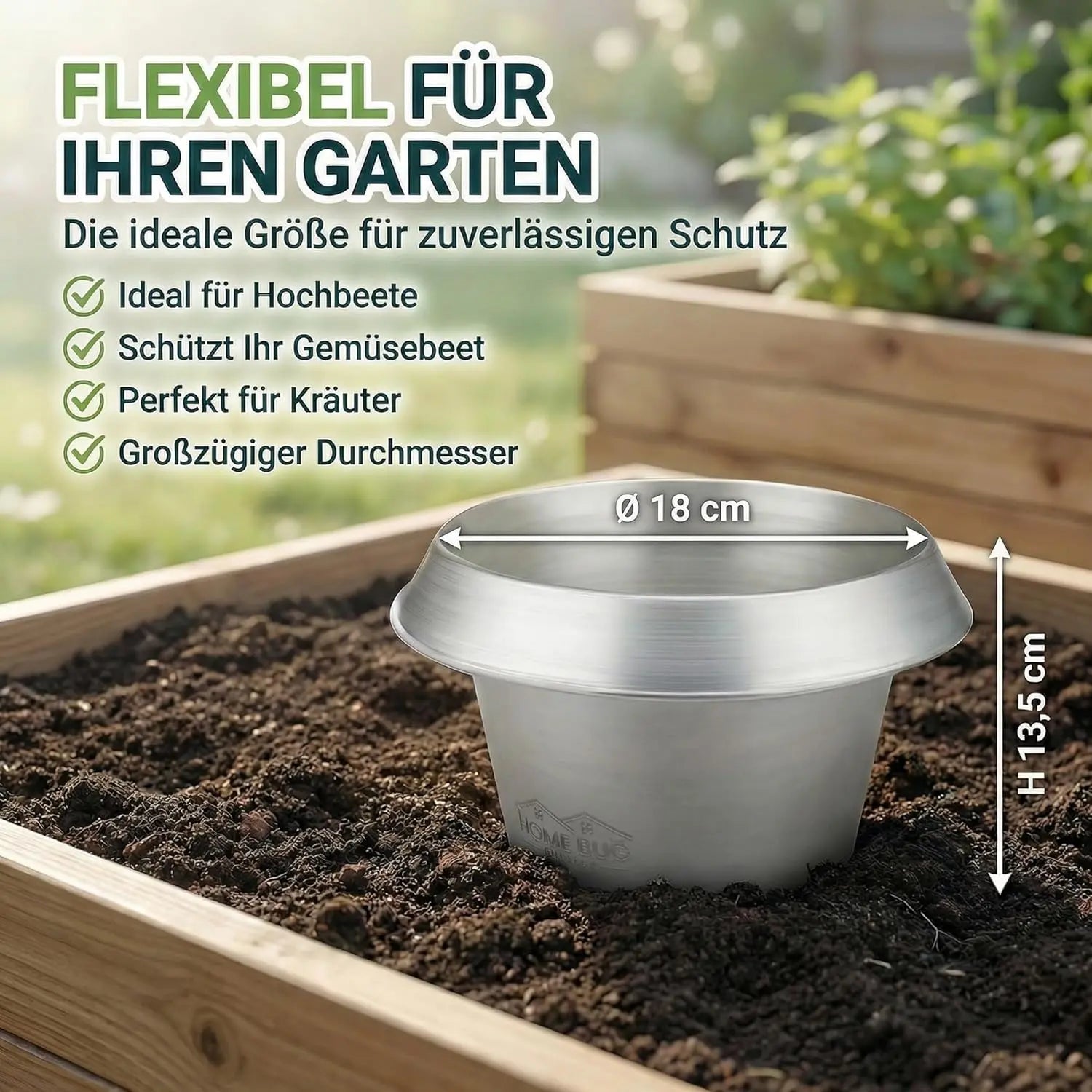 Wiederverwendbarer Schneckenkragen aus Metall