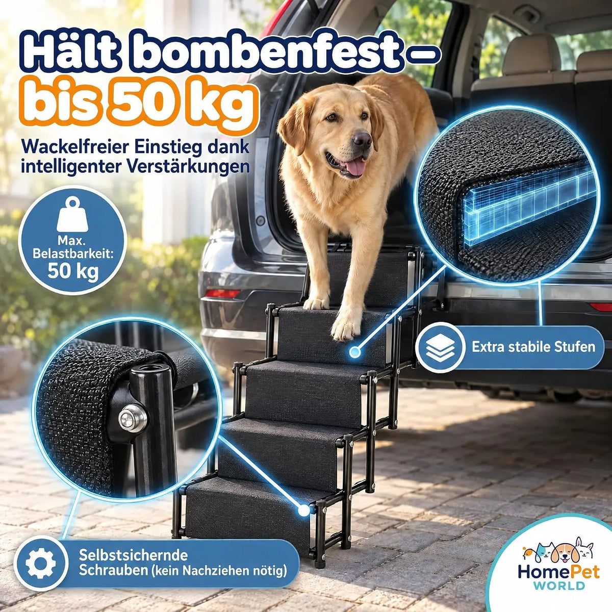 Hundetreppe - 5 Stufen