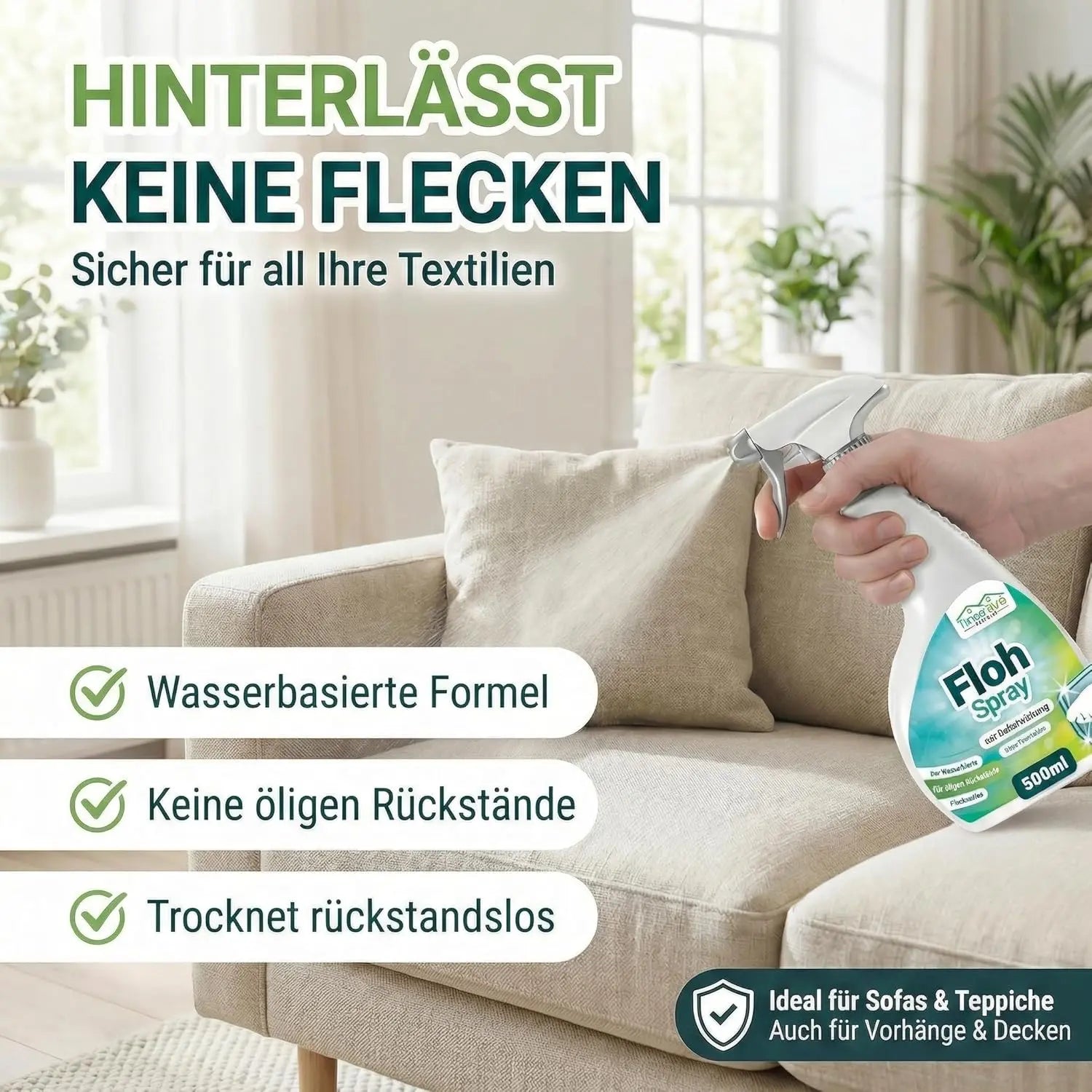 Floh Spray 500 ml - fleckenfrei & wirksam