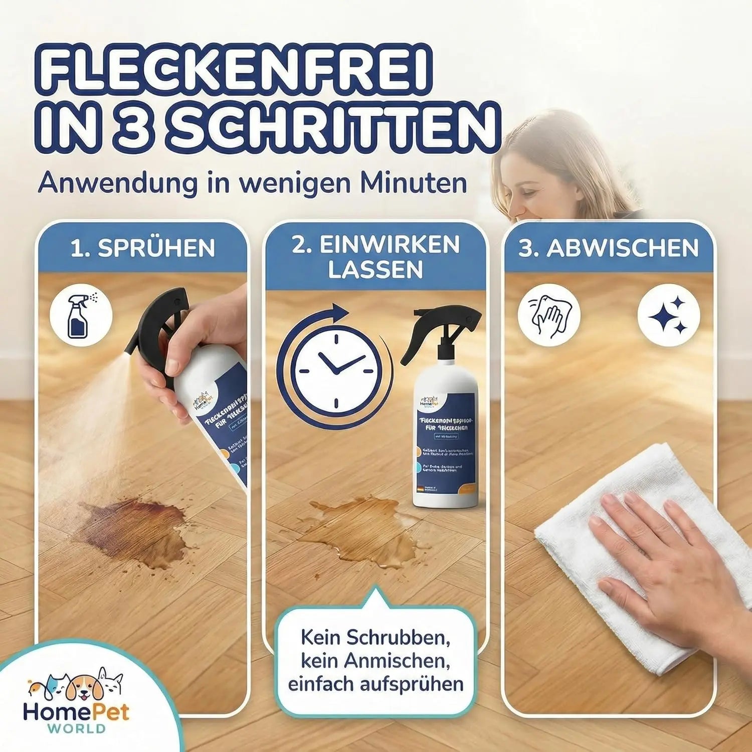 Oxalsäure Reiniger 250ml für Parkett und Eiche