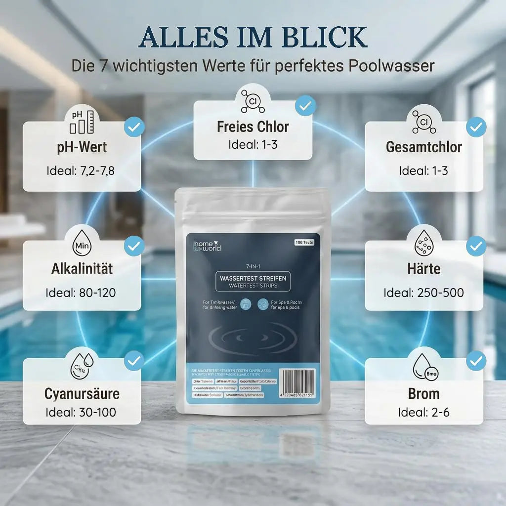 7in1 Pool Teststreifen 100 Stück