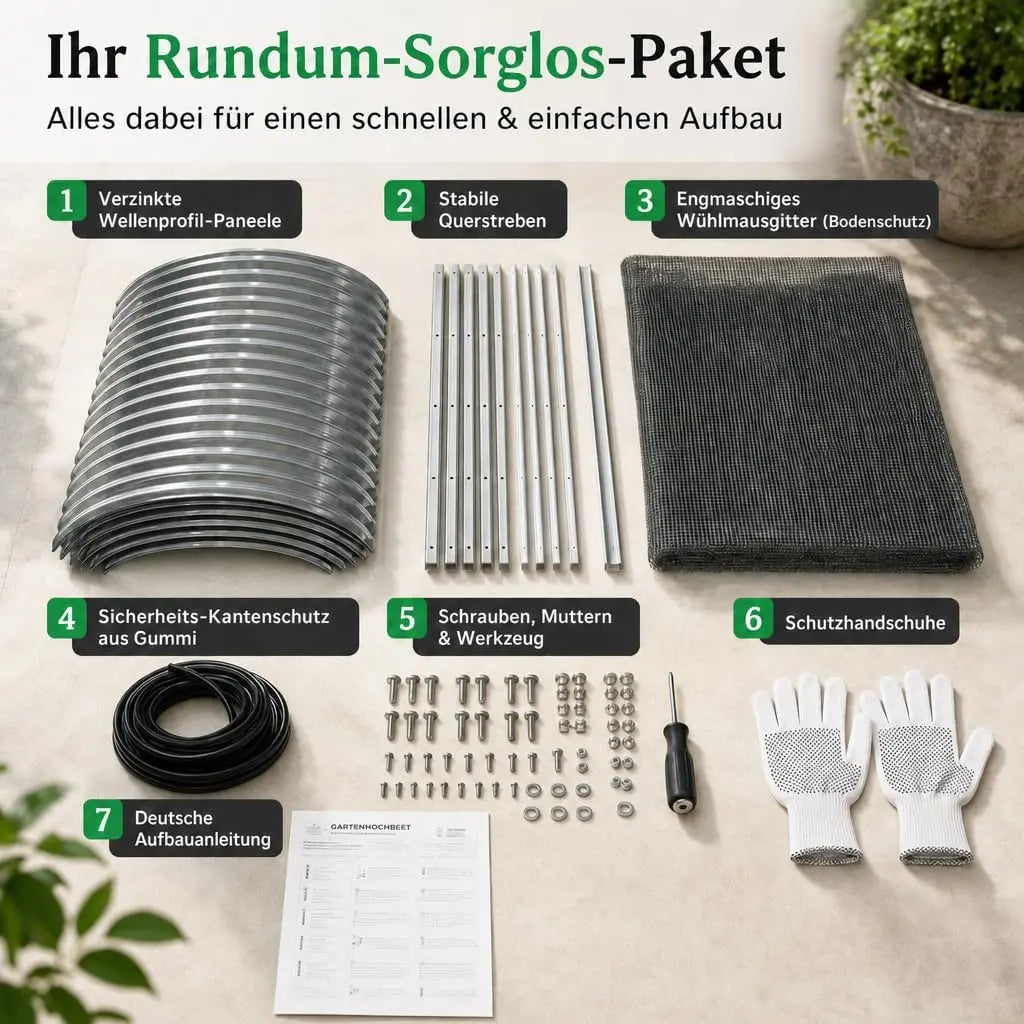 Hochbeet Metall 160 x 80 x 80 cm Anthrazit