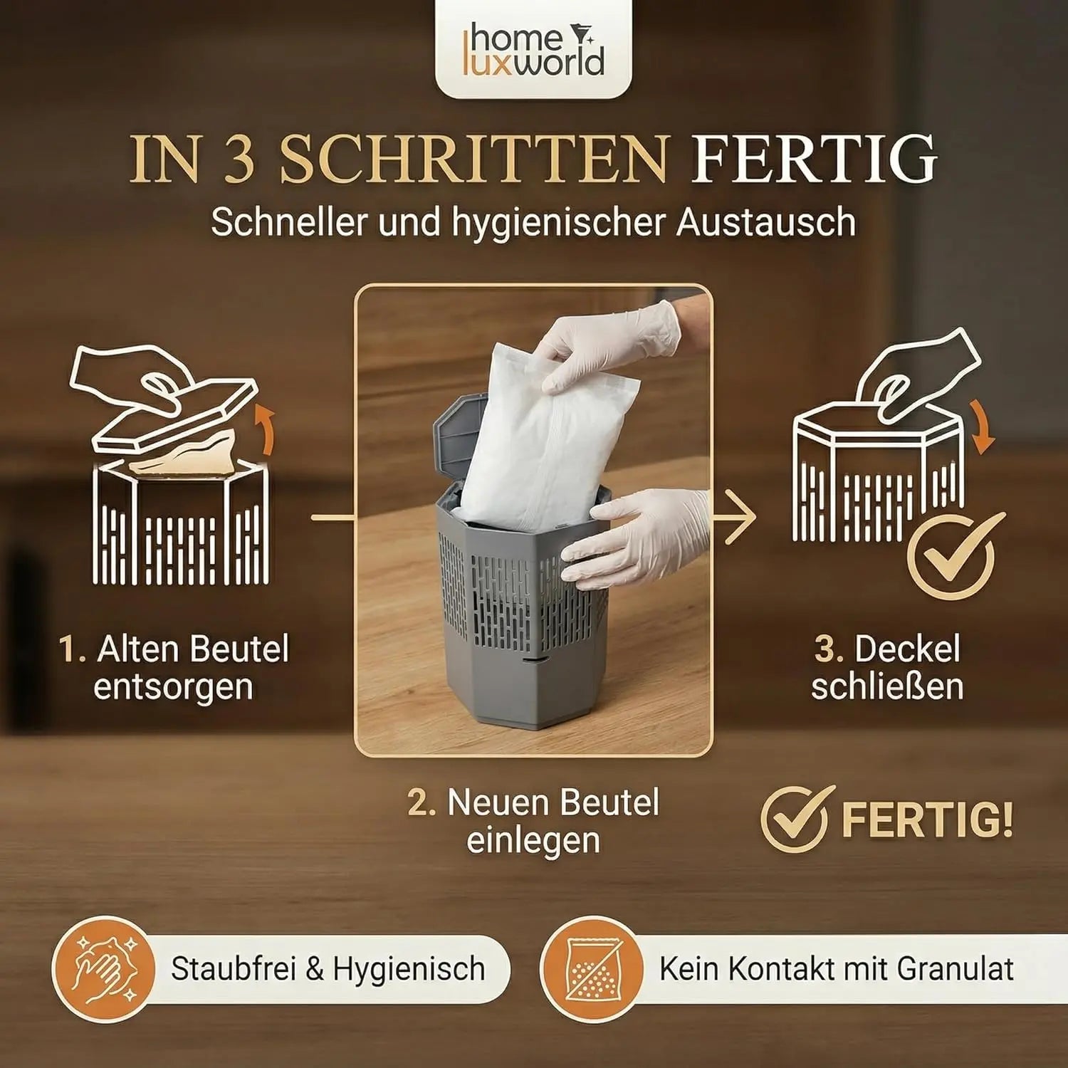 Luftentfeuchter Nachfüllpack 4x 680 g Granulat