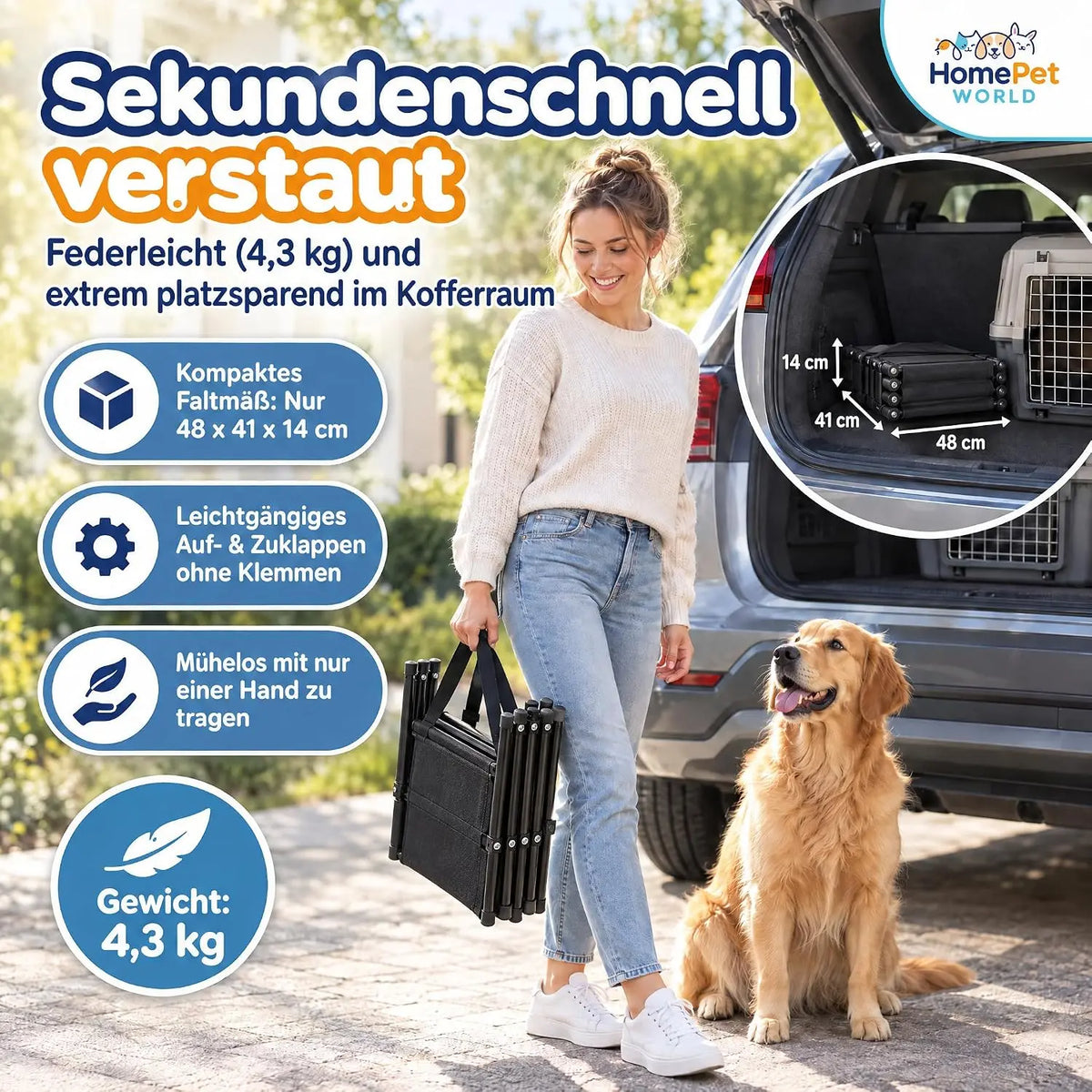 Hundetreppe - 5 Stufen