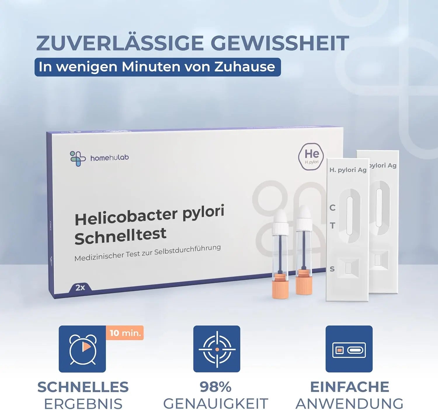 Helicobacter Pylori Test – bei Gastritis & Sodbrennen homehulab