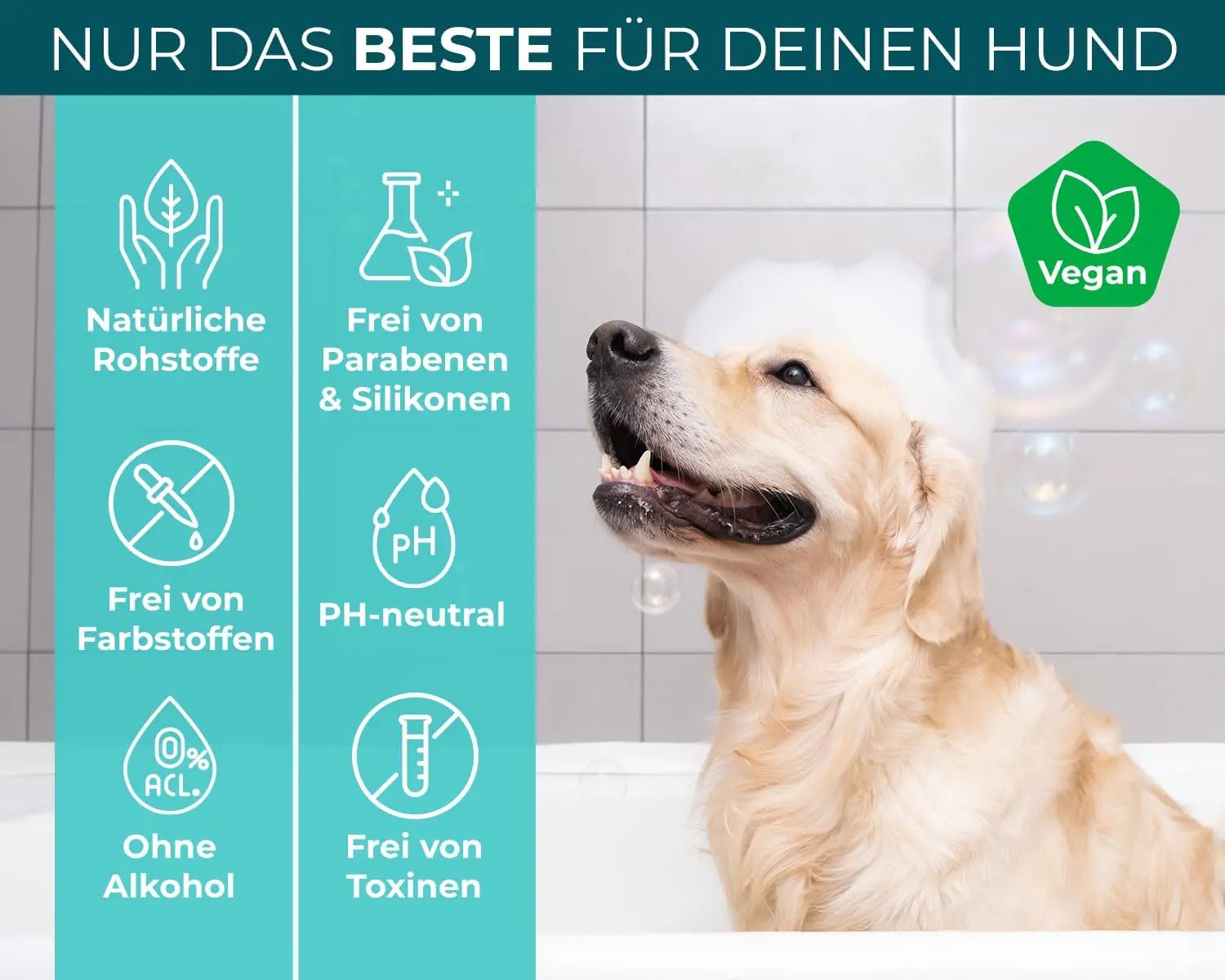 Hundeshampoo gegen Milben, Läuse & Zecken HomePetLab