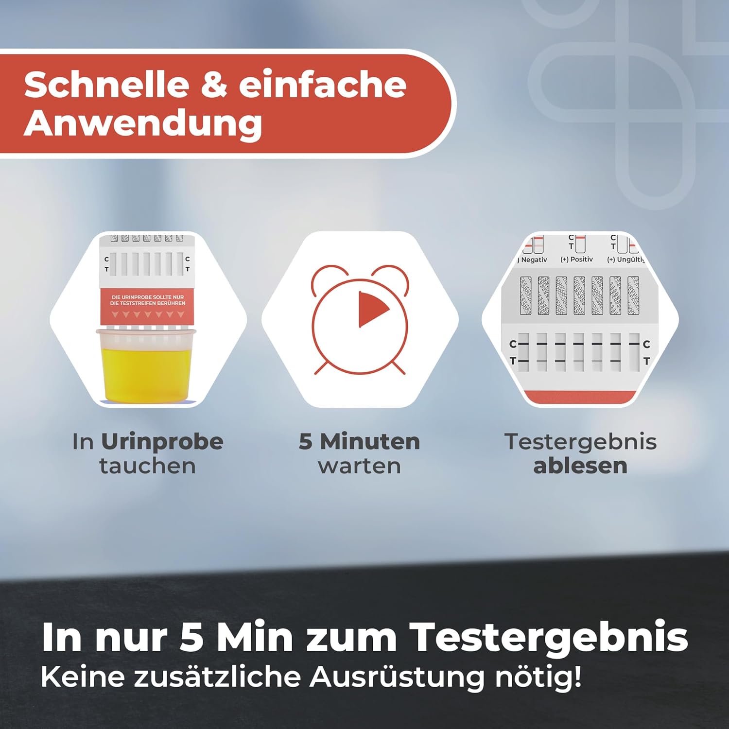 7-in-1 Drogentest – Urin Schnelltest zuhause