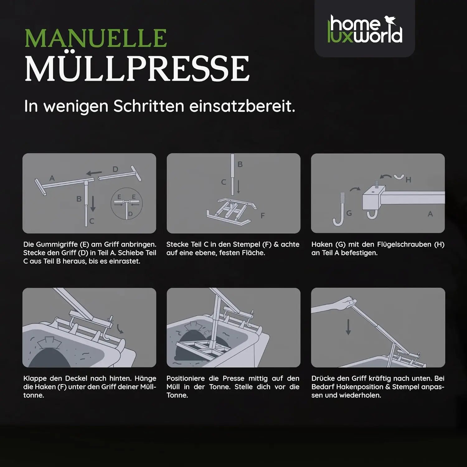 Müllpresse für Zuhause HomeLuxWorld
