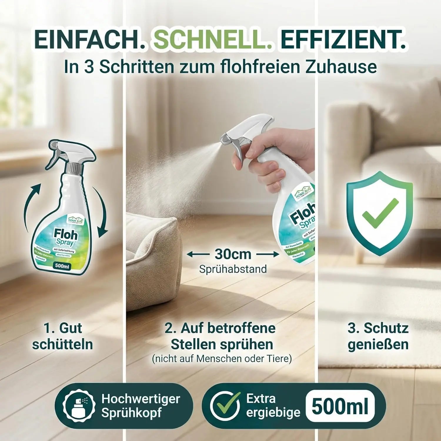 Floh Spray 500 ml - fleckenfrei & wirksam
