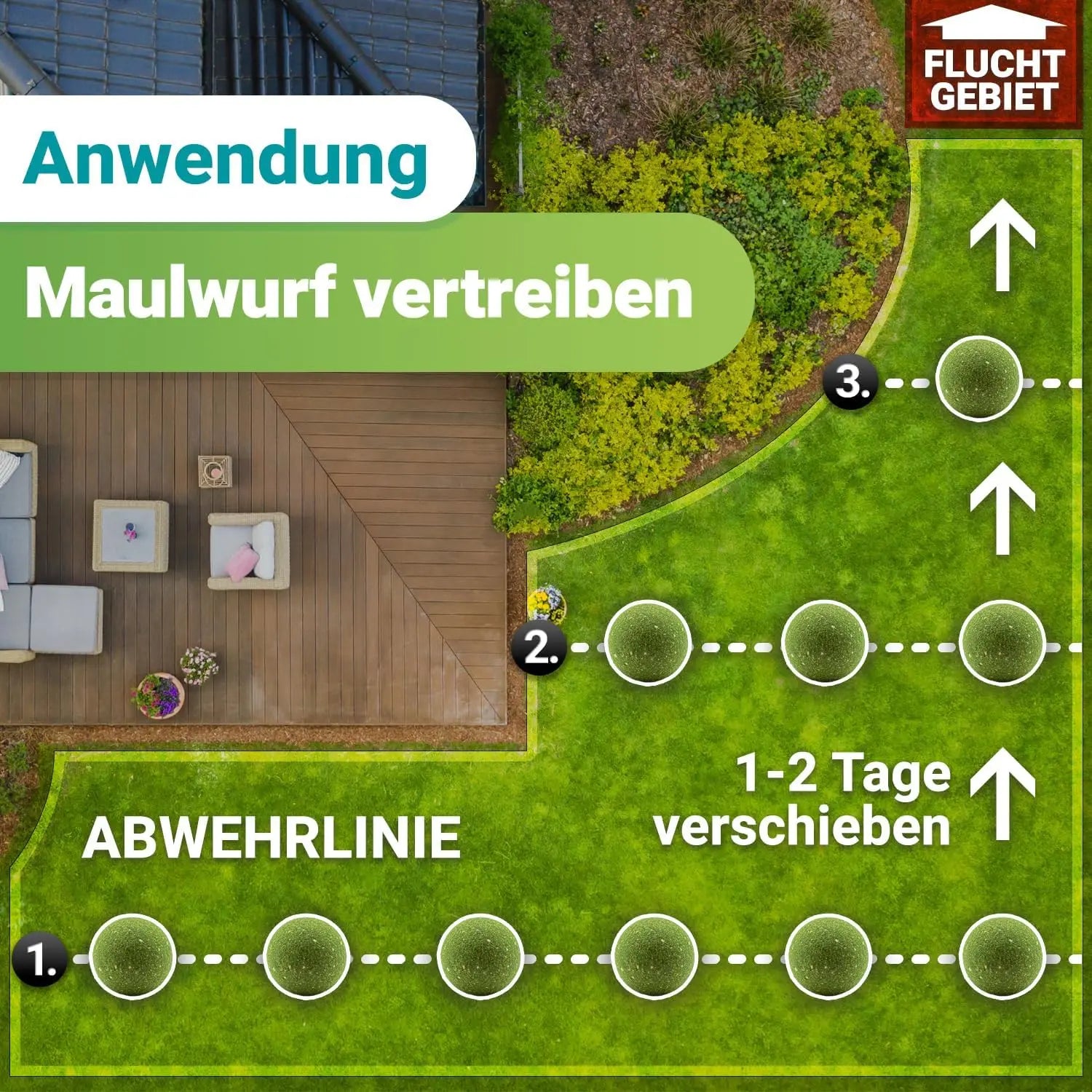 Maulwurf Vertreiber Kugeln 100 Stück HomeBugProtect