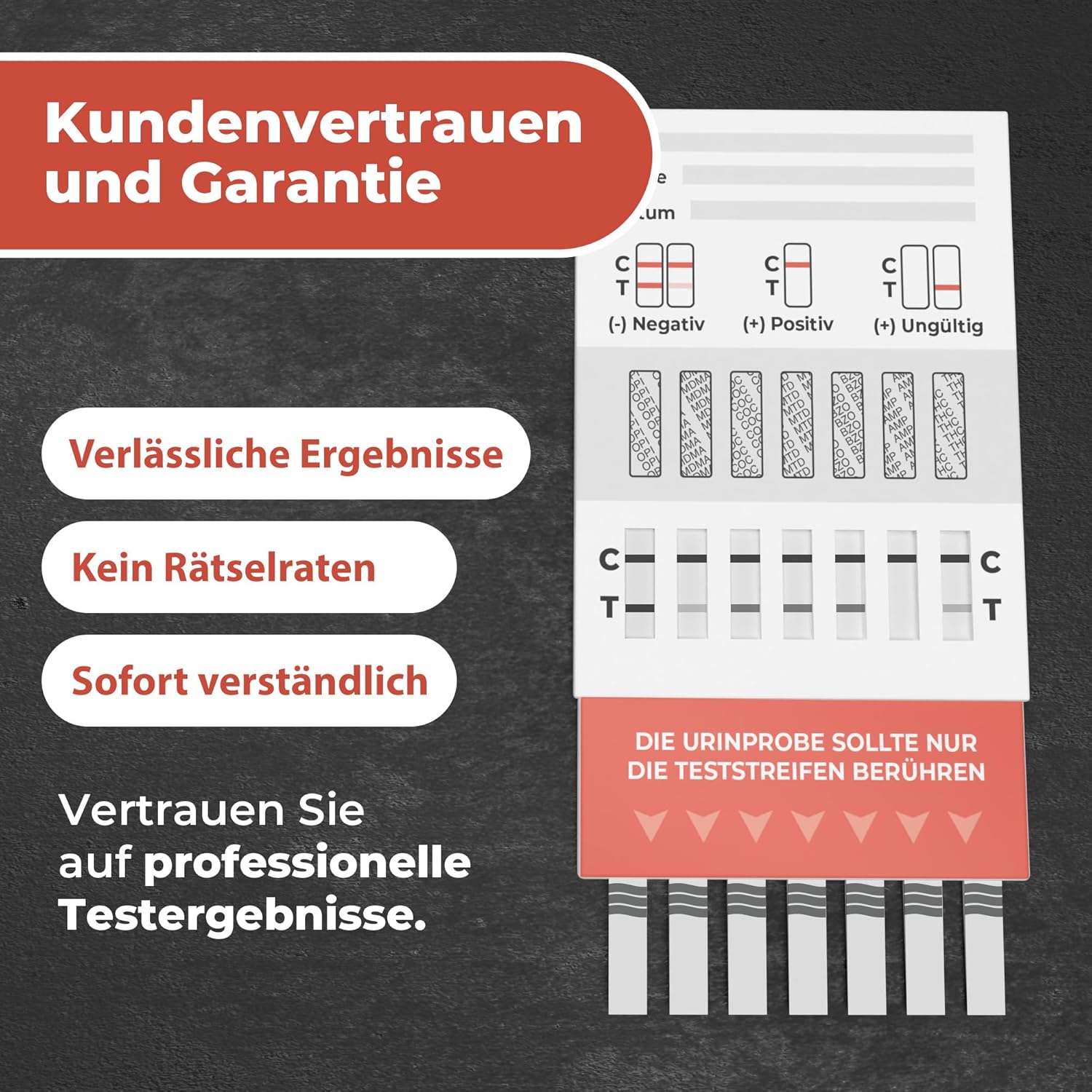 7-in-1 Drogentest – Urin Schnelltest zuhause