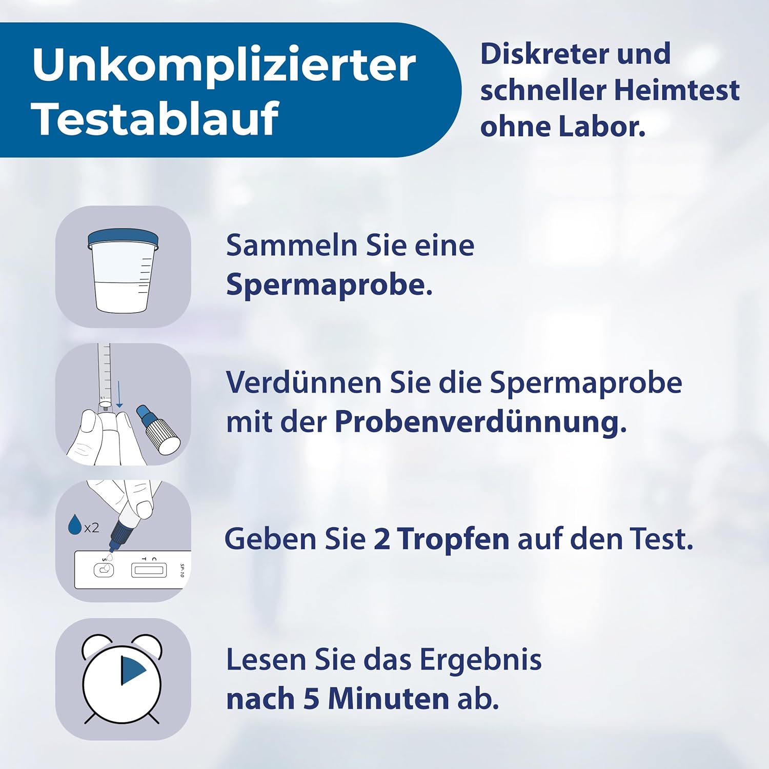 Spermatest Männer – Fruchtbarkeit zuhause testen