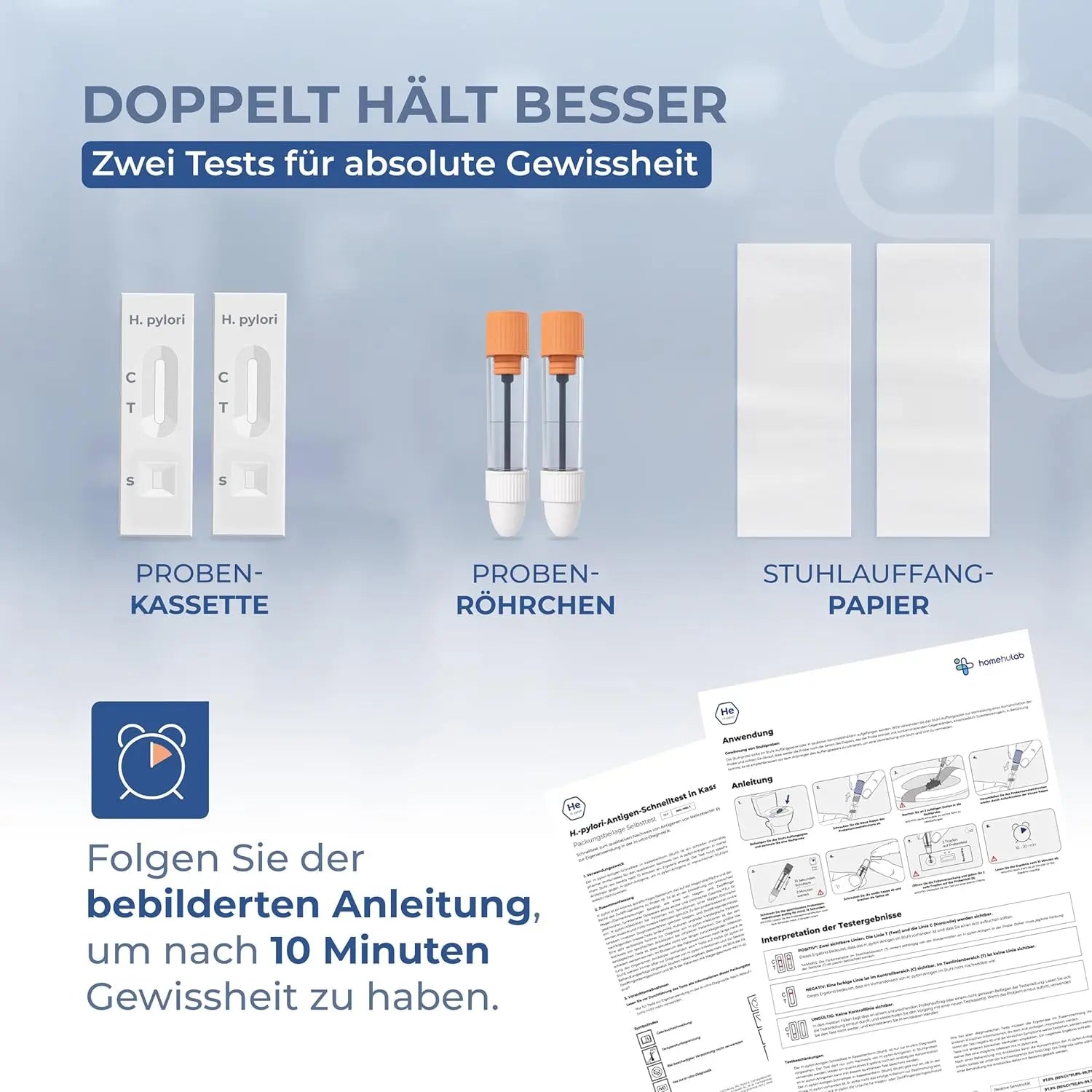 Helicobacter Pylori Test – bei Gastritis & Sodbrennen homehulab