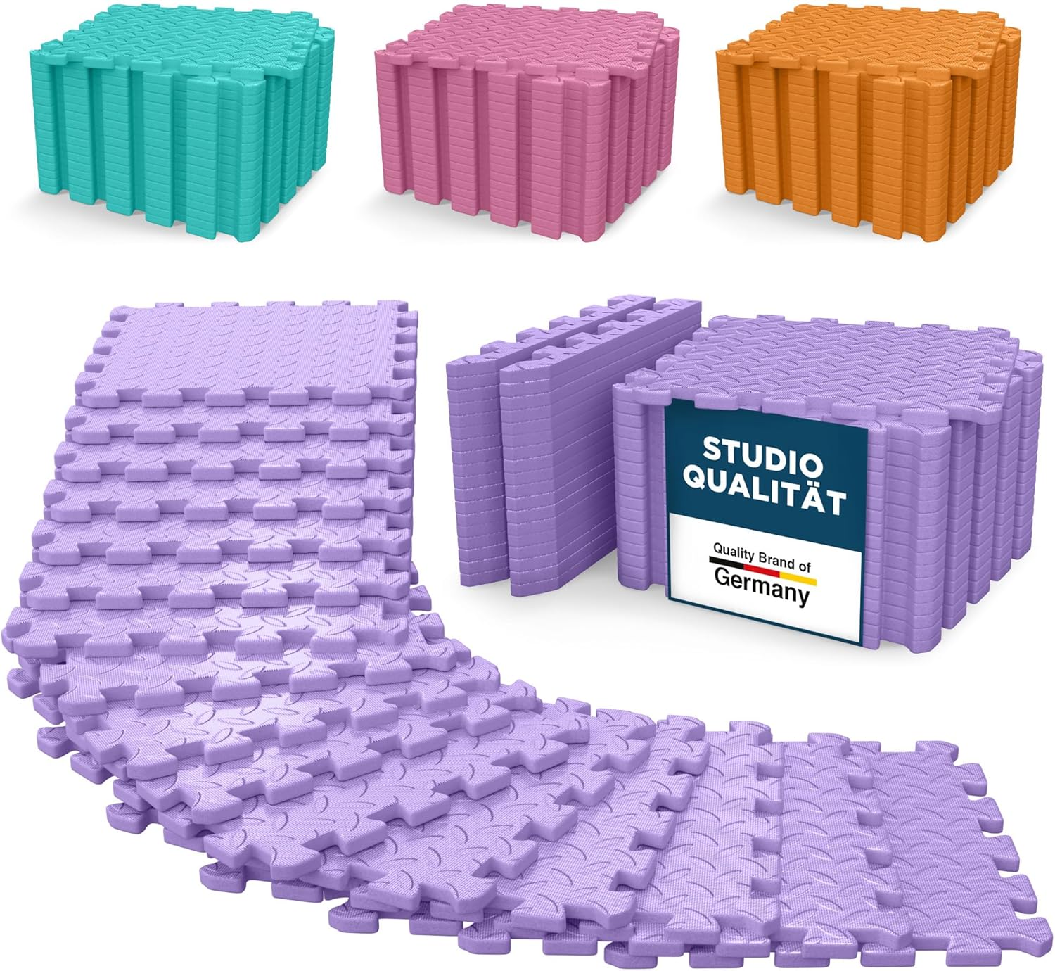 Bunte Fitness Bodenmatte 1,5m² – EVA & rutschfest für vielseitiges Training und Workout