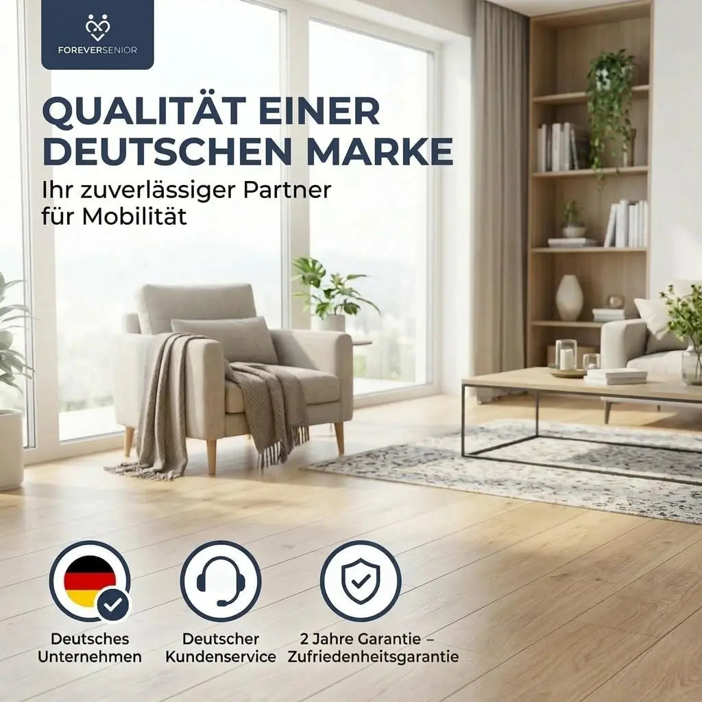 Arthritis-Rollator mit gepolsterten Unterarmstützen