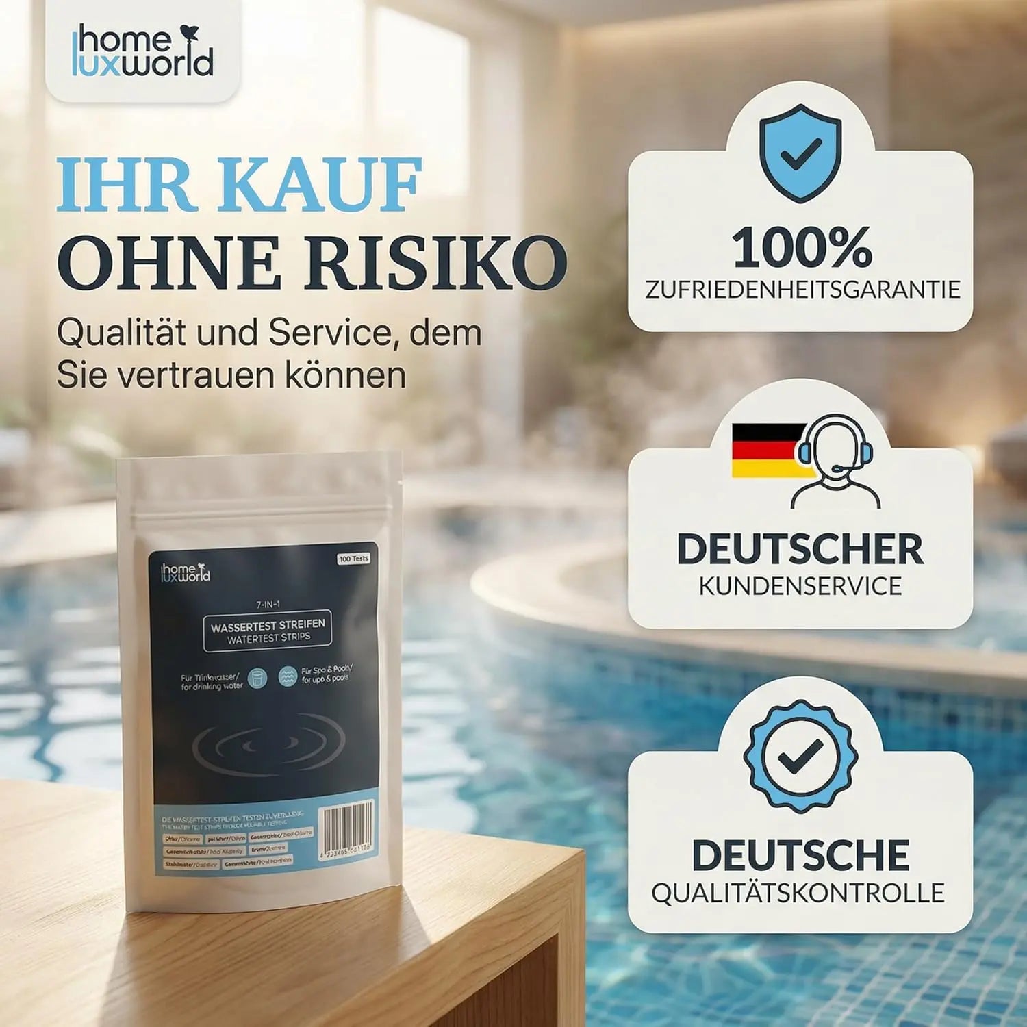7in1 Pool Teststreifen 100 Stück