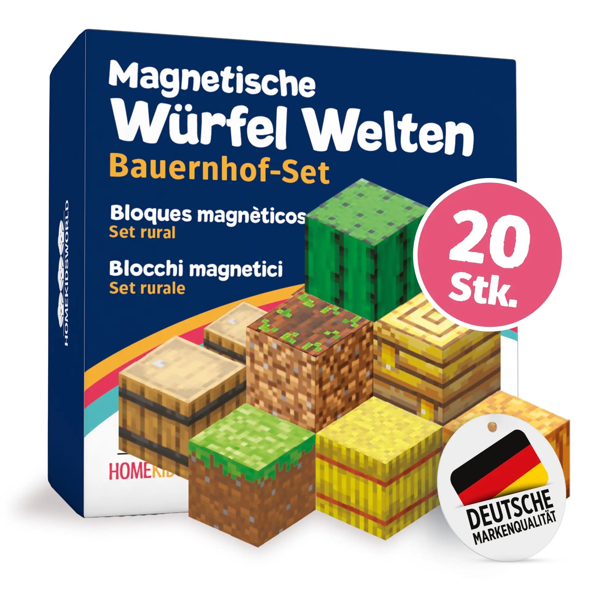 Magnetische Bausteine Bauernhof AddOn 20 Teile HomeKidsWorld