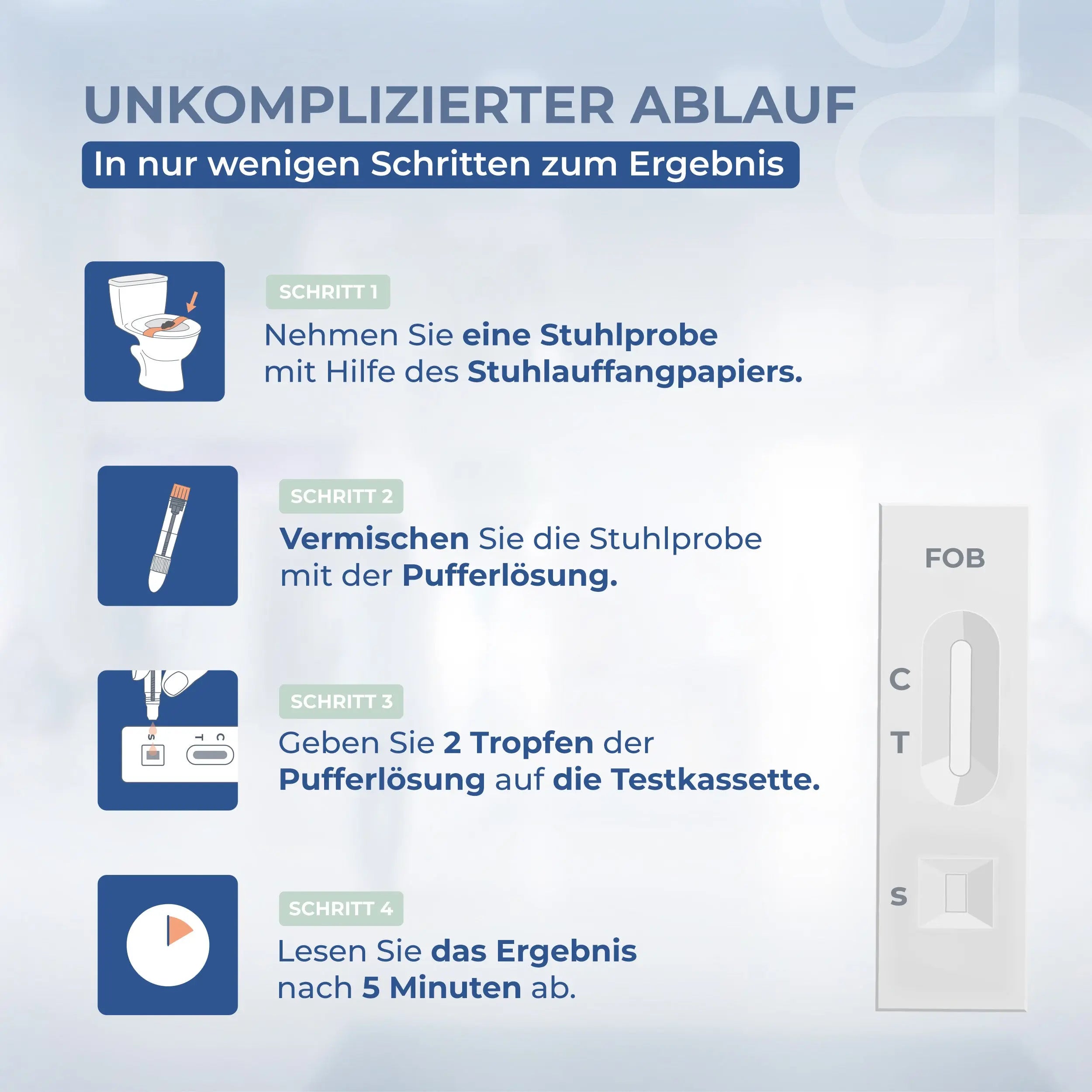 2x Darmkrebs Schnelltest – Stuhltest für zuhause