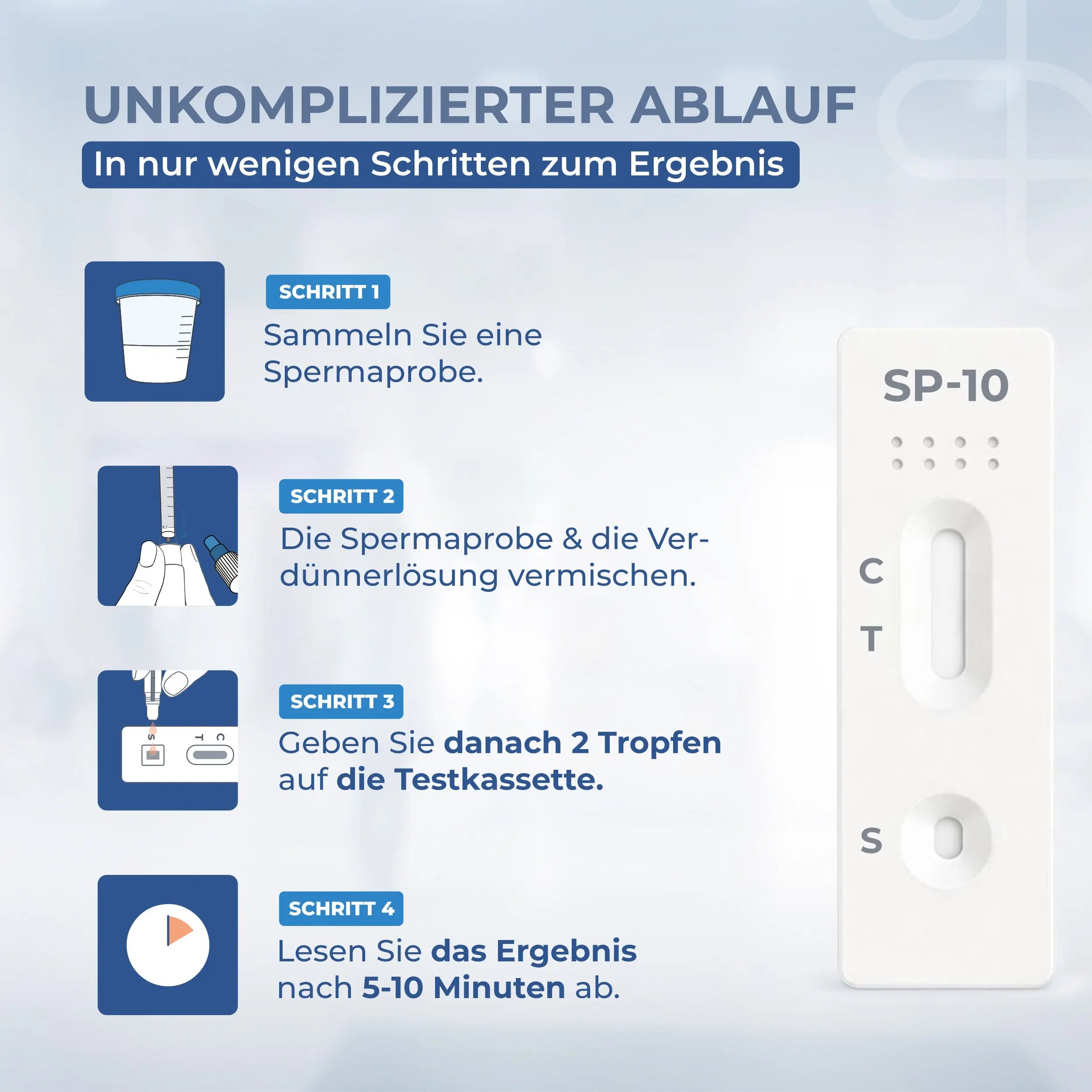 2x Spermatest Männer – Fruchtbarkeit zuhause testen