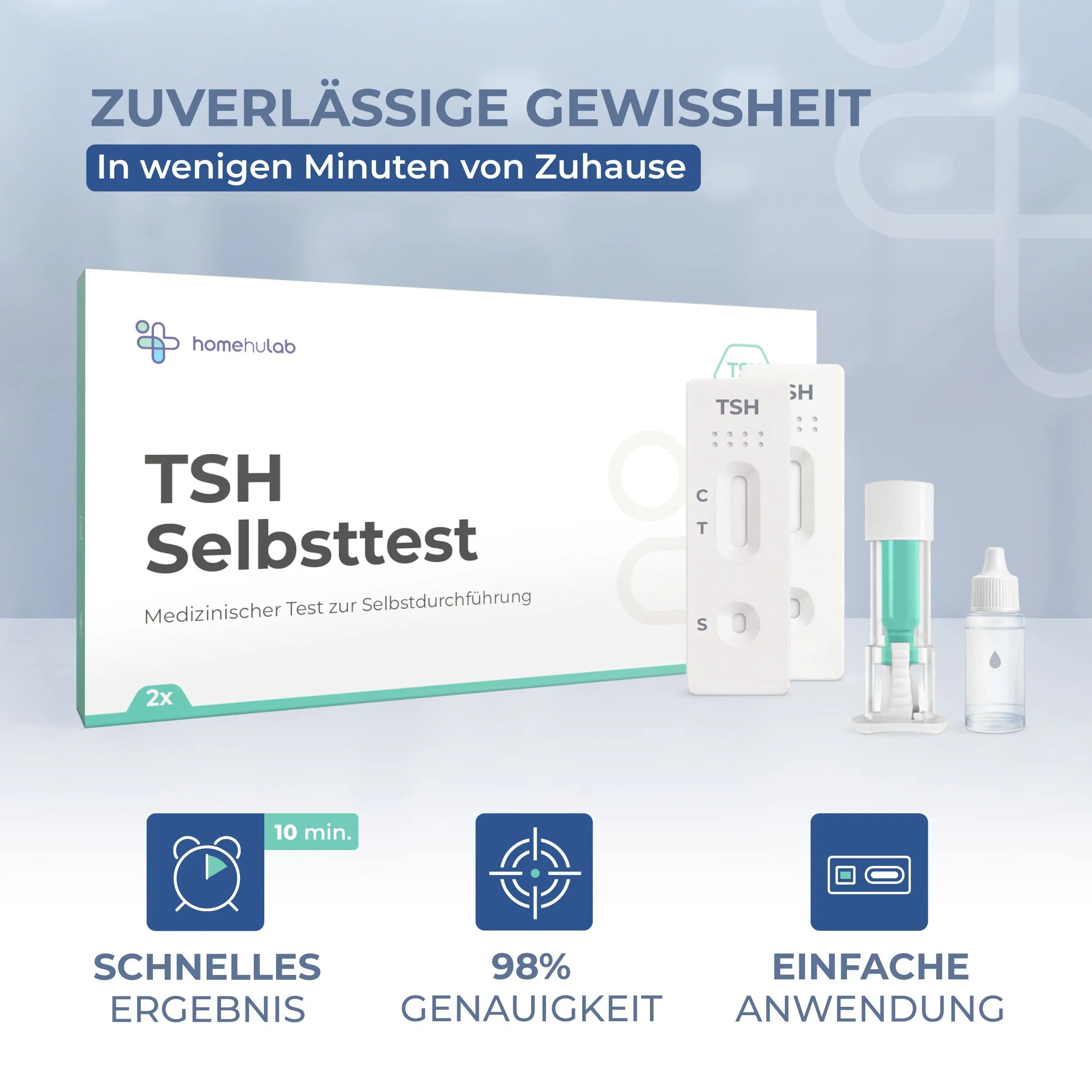 2x Schilddrüsen Schnelltest – TSH Selbsttest für zuhause