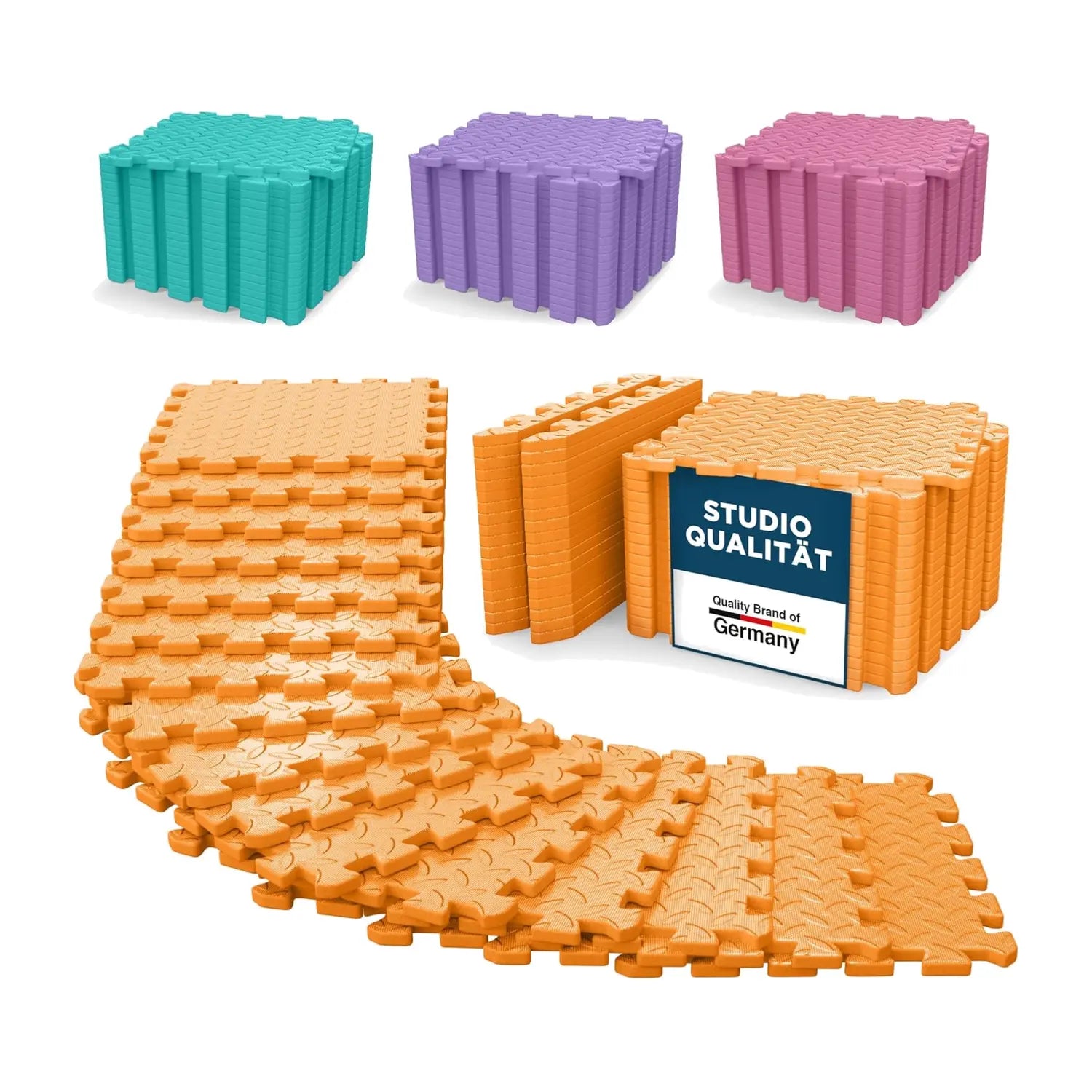 Fitness Bodenmatte EVA 1,5 m² Orange ForeverMyself