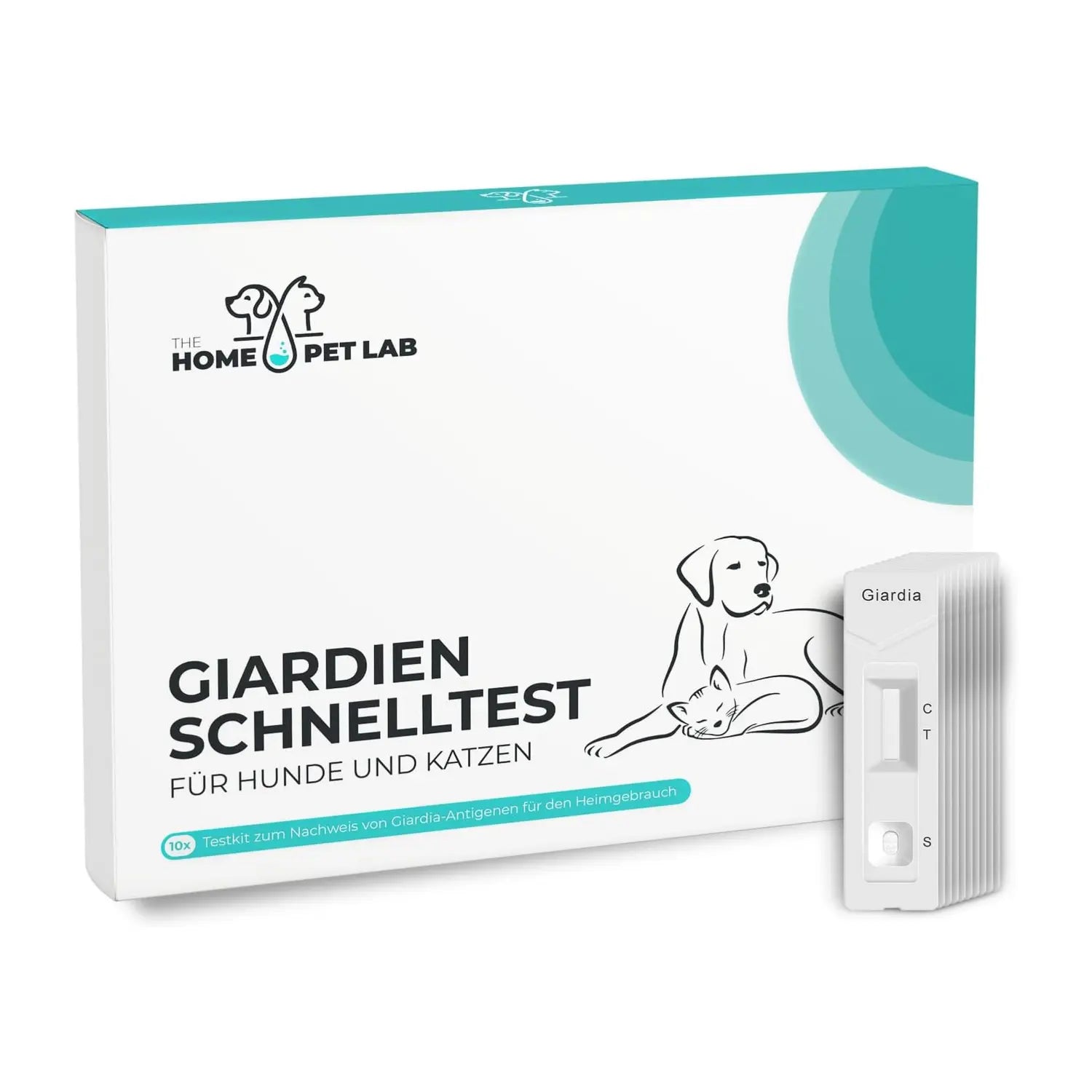 Giardien Schnelltest für Hunde & Katzen 10er Packung HomePetLab
