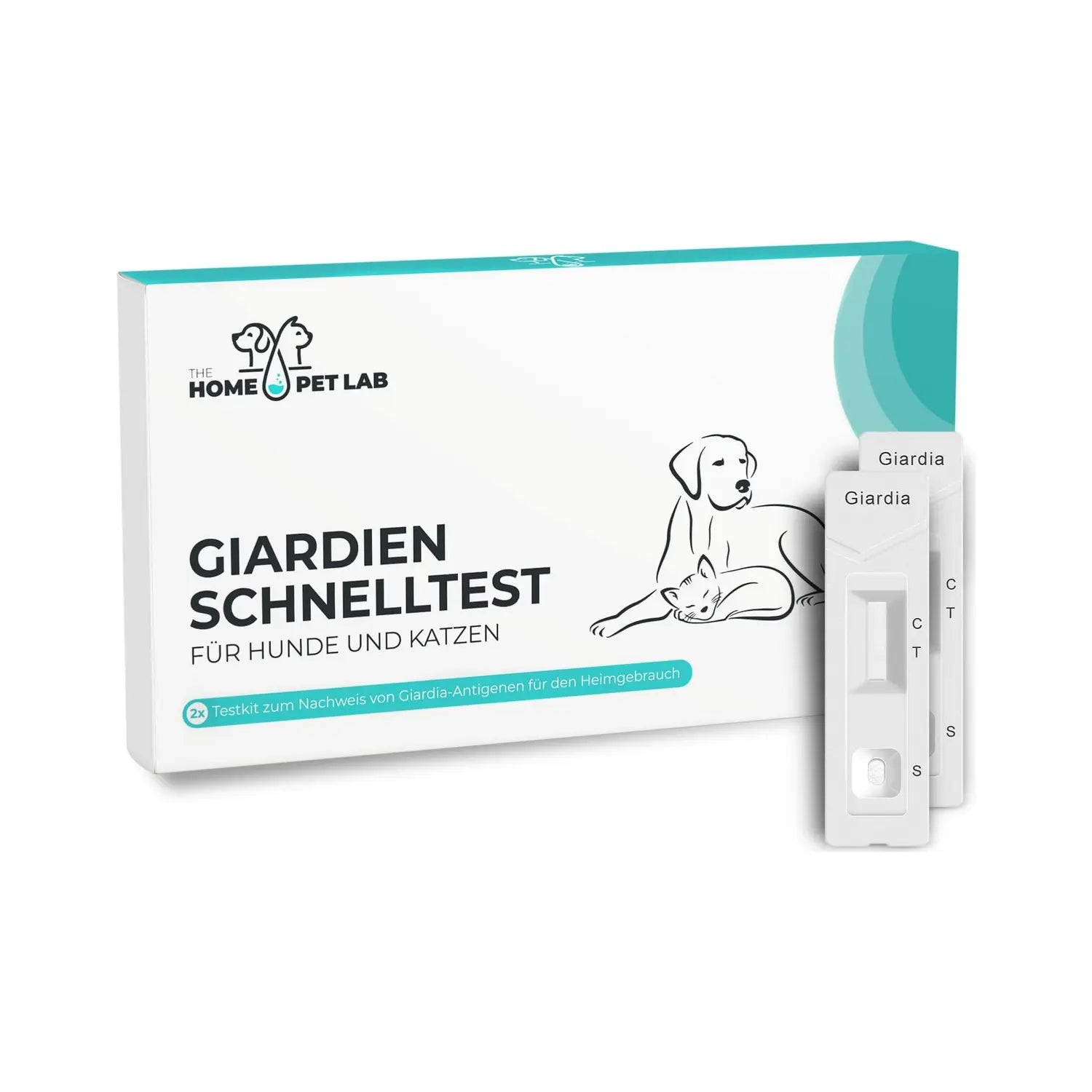 Giardien Schnelltest für Hunde & Katzen 2er Packung HomePetLab