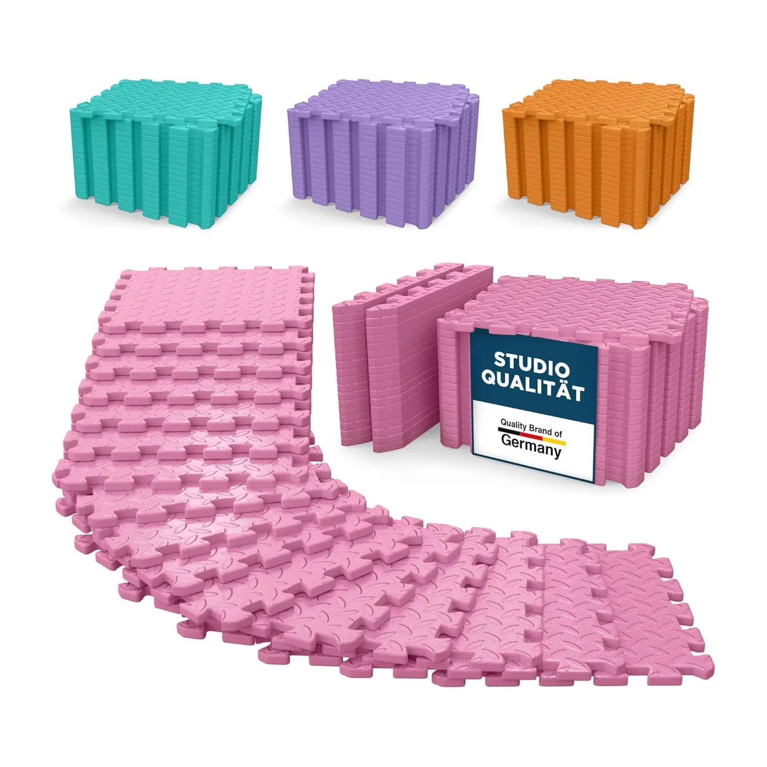 Fitness Bodenmatte EVA 1,5 m² Rosa ForeverMyself