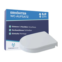 Toilettensitzerhöhung 5 cm mit Absenkautomatik