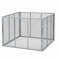 Garten Komposter Metall 750 Liter Silber