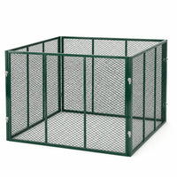 Garten Komposter Metall 750 Liter Grün